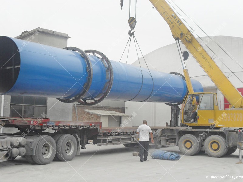 滚筒式矿渣烘干机发货图片